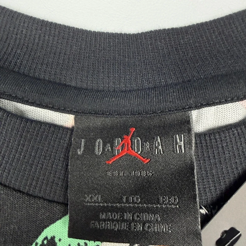 Jordan Shirt Mens 2XL All Over Retro 7 Hare Jumpman T-Shirt Tee CW0911-010